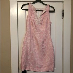 Lilly Pulitzer pink/white floral shift dress